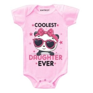 KNITROOT - Typographic Print Round-Neck Romper