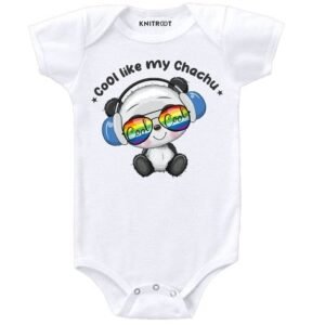 KNITROOT - Cartoon Print Round-Neck Romper