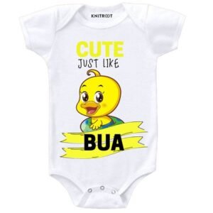 KNITROOT - Cartoon Print Round-Neck Romper