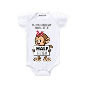 KNITROOT - Graphic Print Round-Neck Romper