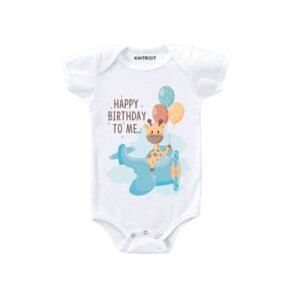 KNITROOT - Graphic Print Round-Neck Romper