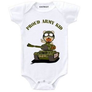 KNITROOT - Graphic Print Round-Neck Romper