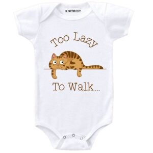 KNITROOT - Typographic Print Round-Neck Romper