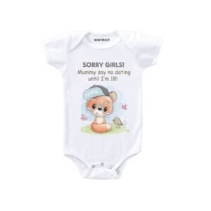 KNITROOT - Typographic Print Round-Neck Romper