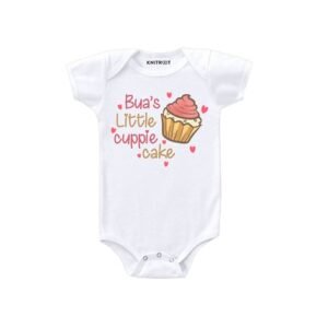 KNITROOT - Typographic Print Round-Neck Romper