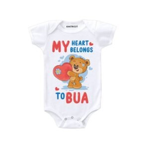 KNITROOT - Typographic Print Round-Neck Romper