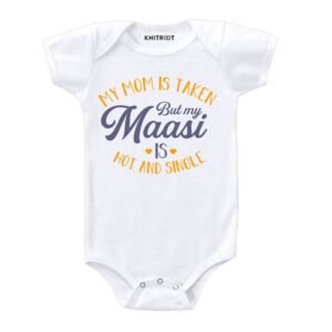 KNITROOT - Typographic Print Round-Neck Romper