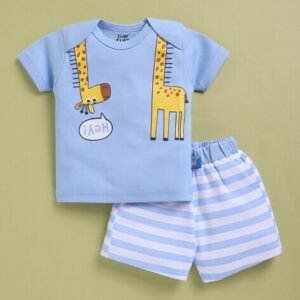 KnoKKnok Boy Graphic Print T-Shirt & Shorts Set