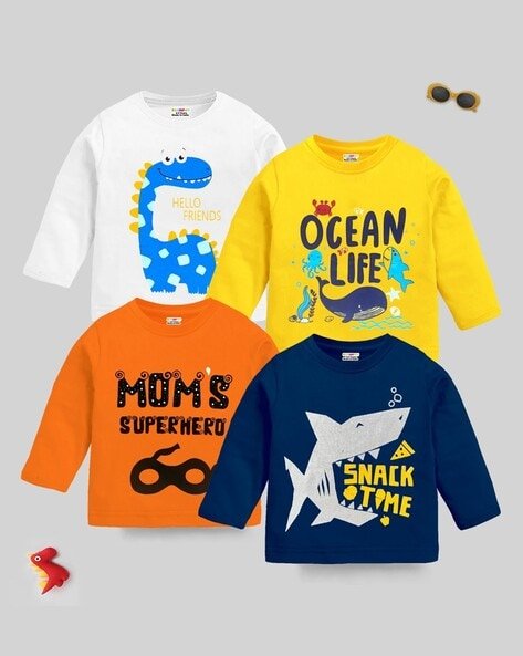 Kuchipoo Pack of 4 Round-Neck T-Shirt