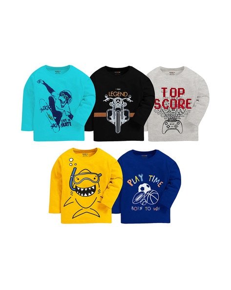 Kuchipoo Pack of 5 Cartoon Print T-shirt