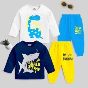 Kuchipoo Pack of 2 Boy Graphic Print Suit Sets
