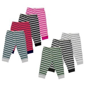 Lenam Boys Pack of 7 Striped Relaxed Fit Trackpants