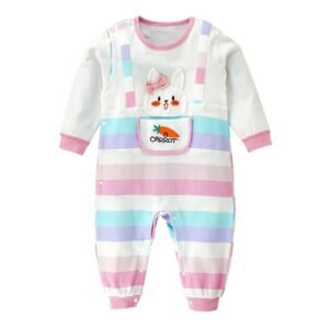 Little Surprise Box - Round Neck Colour Block Rompers