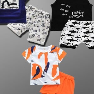 Lofn Pack of 3 Shorts & T-Shirt Set