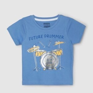 MAX Graphic Regular Fit T-Shirt with Round Neck
