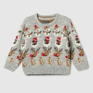 MAX Boys Knitted Round-Neck Sweater
