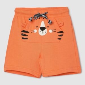 MAX Boy Graphic Print Flat-Front Shorts