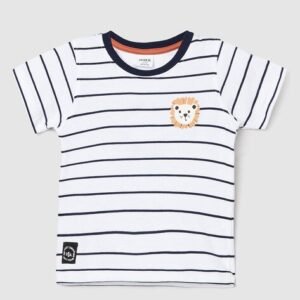 MAX Striped Round-Neck T-Shirt