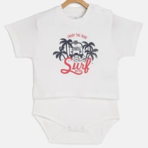 METRO KIDS COMPANY - Graphic Print Rompers with Short Sleeves