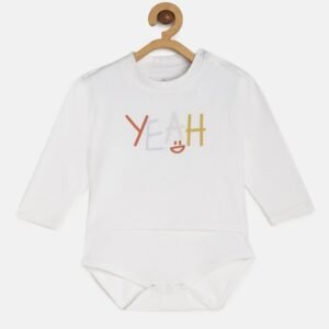 METRO KIDS COMPANY - Typographic Print Round-Neck Rompers