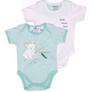 Miarcus - Pack of 2 Printed Round-Neck Rompers