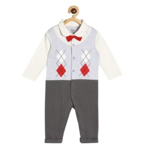 MINI KLUB - Geometric Print Cotton Romper