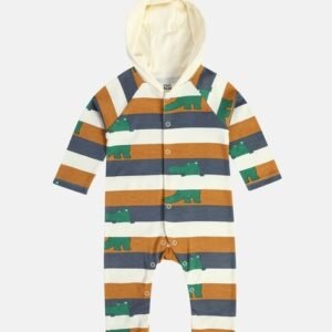 Miniklub - Infants Striped Hooded Romper