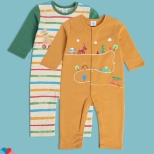 Miniklub - Pack of 2 Printed Rompers