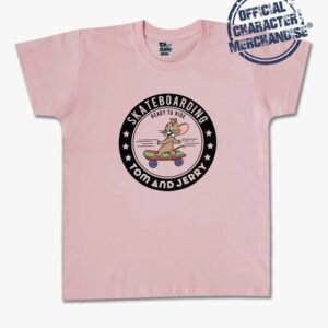 Minute Mirth Jerry Print Round-Neck T-Shirt