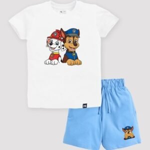 Minute Mirth Boys Paw Patrol Print T-Shirt & Shorts Set