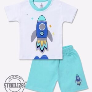 MOM'S LOVE Printed T-Shirt with Shorts Set