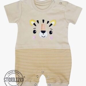 MOM'S LOVE Embroidered Cotton Romper