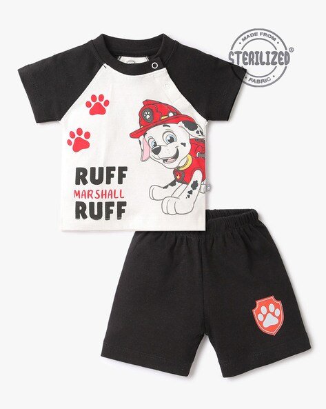 MOM'S LOVE Graphic Print T-Shirt & Shorts Set