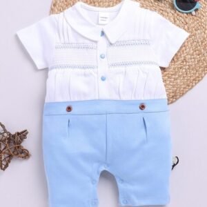 MOM'S LOVE - Infants Embroidered Cotton Rompers