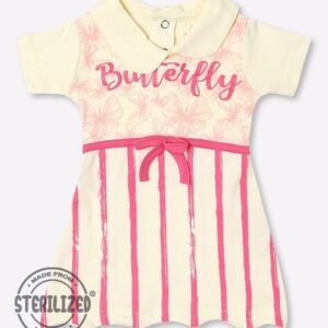 MOM'S LOVE Printed A-Line Dress with Peter Pan Collar