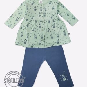 MOM'S LOVE Printed Top & Pants Set