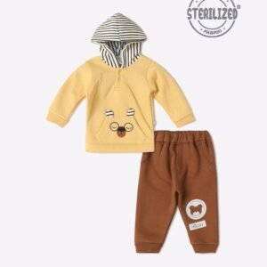 MOM'S LOVE Round Eyes Hoodie & Joggers Set