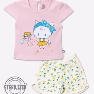 MOM'S LOVE Graphic Print T-Shirt & Shorts Set