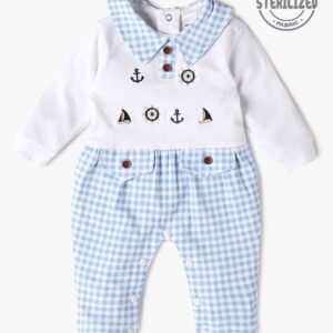 MOM'S LOVE - Girls Checked Rompers