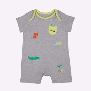 Mothercare - Heathered Romper with Applique