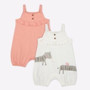 Mothercare - Pack of 2 Cotton Rompers