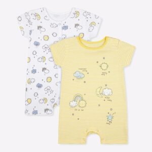 Mothercare - Pack of 2 Printed Rompers