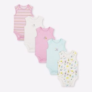 Mothercare Pack of 5 Printed Bodysuits