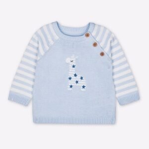 Mothercare Patterned-Knit Sweater with Raglan Sleeve
