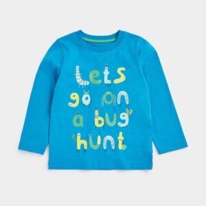 Mothercare Typographic Print Round-Neck T-Shirt
