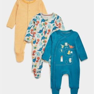 Mothercare - Pack of 3 Striped Onesies