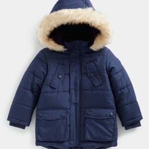 Mothercare Zip-Front Hooded Puffer Jacket