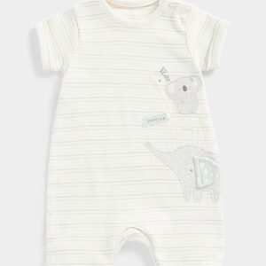 Mothercare - Striped Round-Neck Rompers