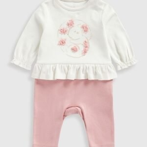 Mothercare - Girls My First Woodland Rompers with Floral Applique