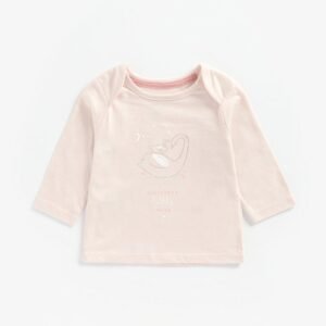 Mothercare Swan Print Round-Neck T-shirt